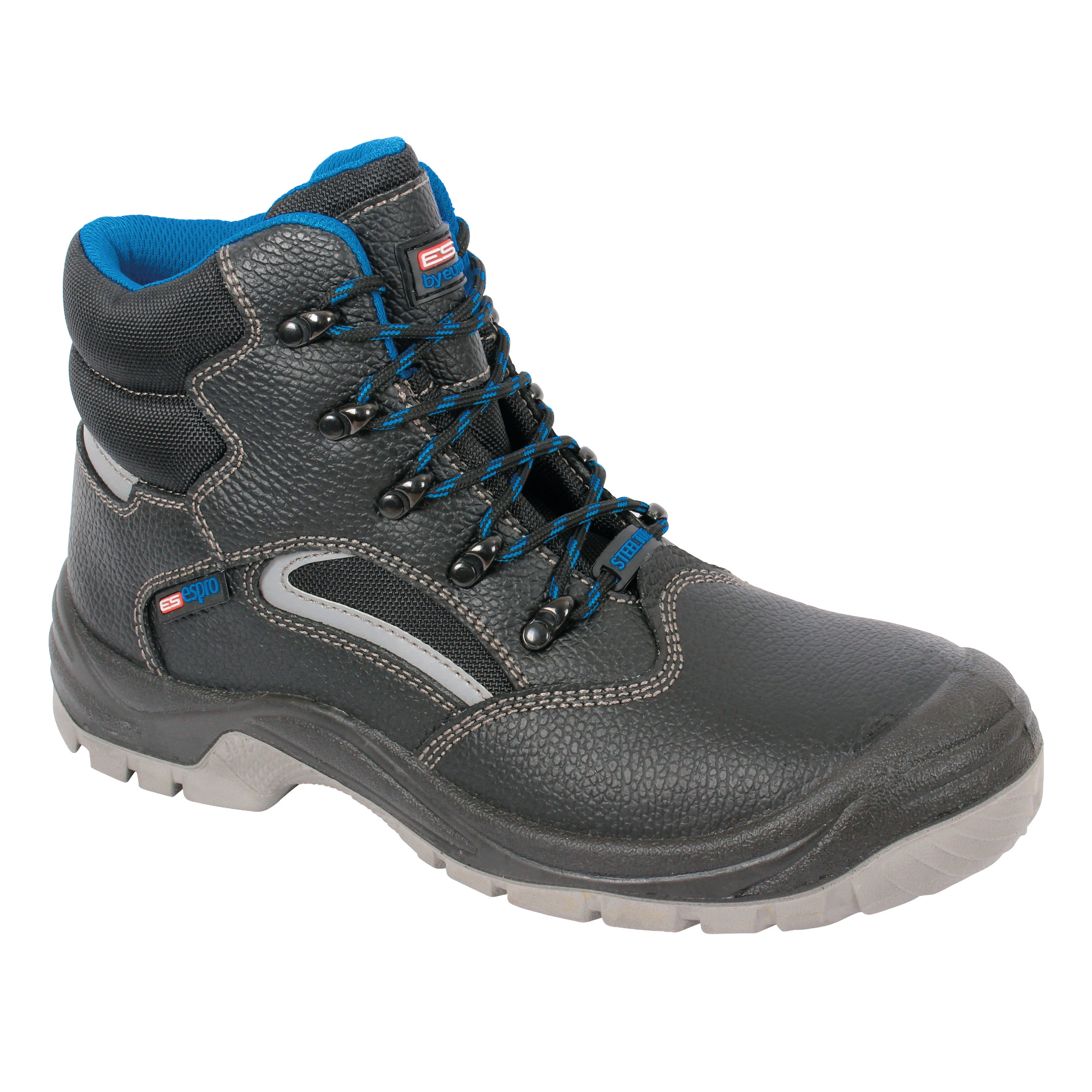 ESPRO ES04 Eclipse Black Leather Safety Hiker Boot
