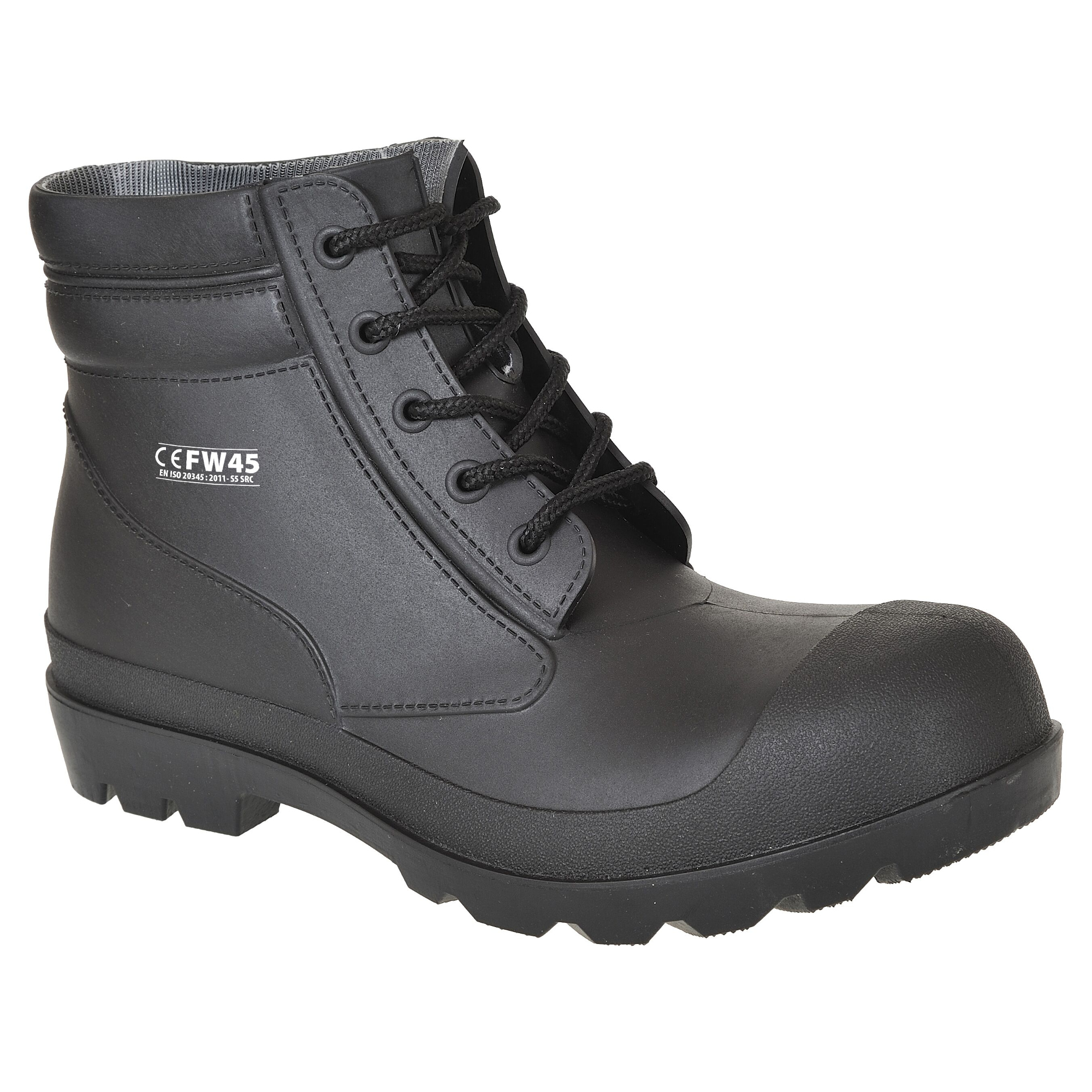 Portwest FW45 Waterproof Black PVC Safety Boot