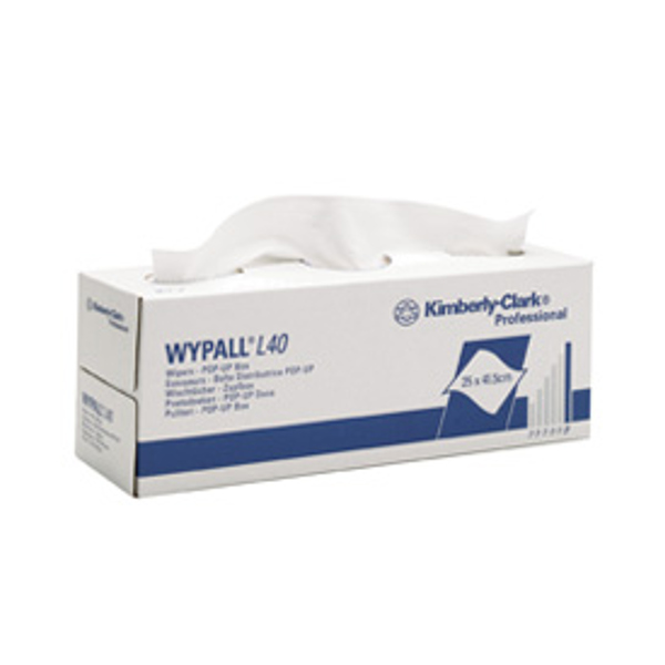 KC7462 WYPALL L40 White Wipers - Pop-Up Box